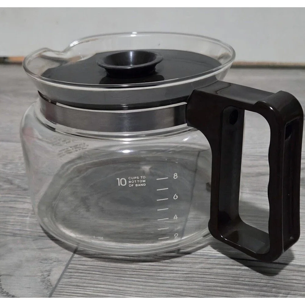 Vtg Black & Decker Spacemaker Drip Coffee Maker Analog Clock Brown Beige 10 Cup